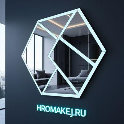 Зеркала фигурные Loft c подсветкой "Осколок льда"