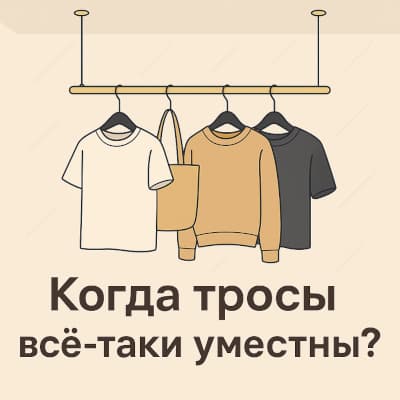 Подвесные рейлы на тросиках